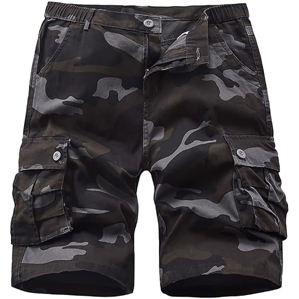 Cargo Shorts Herren – Elastische Kurzhose Mit Vielen Taschen, Sommer 2024