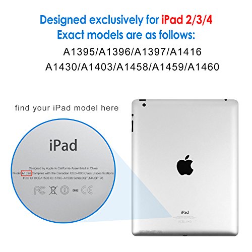 JETech 2-Pack iPad 2 / 3 / 4 Schutzfolie Premium Folien Kristallklar Displayschutz Screen Protector für Apple iPad 2/3/4 (HD Klar) - 2