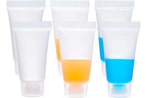 BENECREAT Mini Botella Invertida Tubo Suave Cosmético Transparente Tubo de Empaquetado