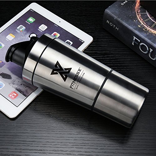 PLC020 700ml+200ml Sportmixer fitness edelstahl protein shaker eiweiß | Protein Shaker Eeiweiß Bottle - 5