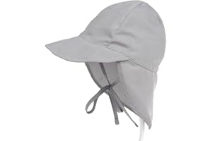 Boomly Bébé Chapeau de Soleil avec Protection du Cou Casquette de visière Respirant Séchage Rapide Sunhat avec jugulaire Été Outdoor Chapeau de Plage Chapeau de Protection UV