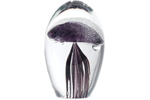 By Sigris - Pisapapeles de Cristal | Pisapapeles Medusa - Color Morado - 8,5 cm x 5,5 cm x 5,5 cm Decor And Go