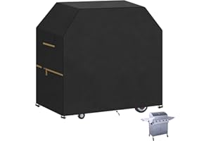 VANSHEIM Grill Abdeckhaube Gasgrill Abdeckung Wetterfest Grill Abdeckung Grillabdeckungen Grillplane Schutzhülle Grill 420D Oxford Grillhaube für Weber,Brinkmann,Outback,Char Broil Serie 147x71x117cm