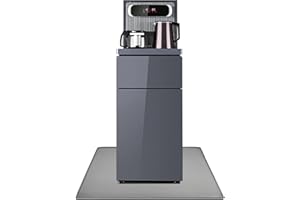 YEXEXINM Waterproof Water Cooler Dispenser Mat with Raised Edge for Foor Hardwood Floor and Countertop Protector, Non-Slip Water Dispenser Mat Heat Resistant, Easy to Clean, 24" x 16", Grey