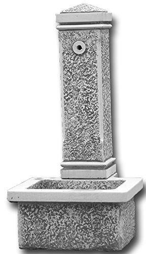 Wandbrunnen mit Becken Springbrunnen aus Steinguss, frostfest - 4