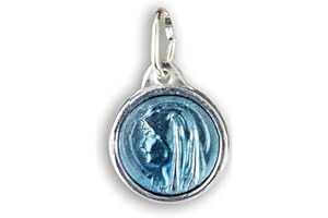 SERAL Medaglia Vergine di Lourdes - Made in Lourdes (alluminio smalto) - nove colori a scelta, Alluminio