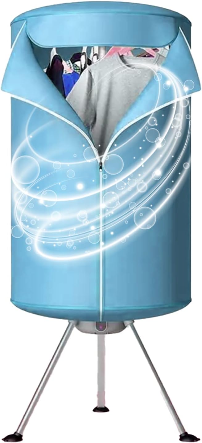 Household Mini Electric Clothes Dryer Air O Dry Drying machine (Light blue B22)