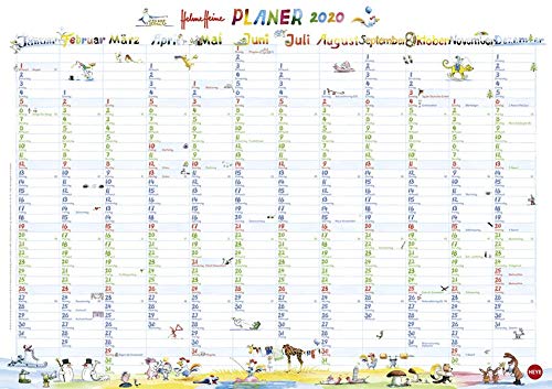Preisvergleich Produktbild Helme Heine Posterplaner 2020 20x68cm