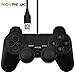 Produktbild novepak Dual Shock USB-Joystick Gamepad Gaming Controller [Double Vibration Feedback Motoren] für PC Computer Laptop Fenster (schwarz)