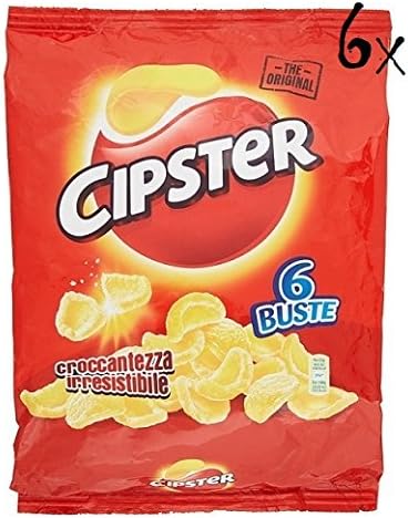 Saiwa 36x Cipster Italian Crisps Potato Chips (6 x 6 Portions) 23g Ready Salted!