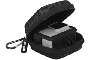 JSVER Estuche de Transporte para GoPro Hero 8/2018 7/6/5/4 dji Osmo Action Bolsa de Almacenamiento Compatible con GoPro Accesorios Negro