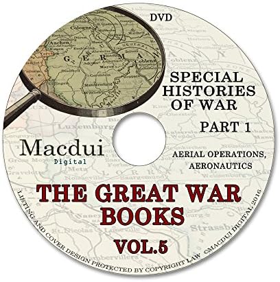 The Great War books Vol.5 Part 1 WW1 Aerial Operations Aeronautics 72 PDF 1 DVD Old books on disc, Antique, World War One books collection