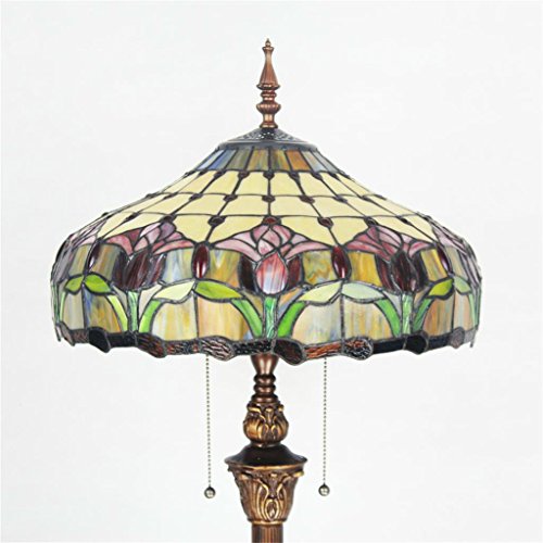 SINCERE@ 16 Zoll Tiffany Nacht Schlafzimmer Wohnzimmer Im Europäischen Stil Garten Rosen Dekorative Glasmalerei Creative Arts Restaurant Stehleuchte