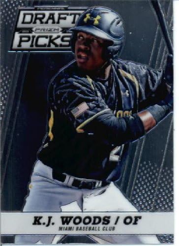 2013 Panini Prizm Baseball Perennial Draft Picks Baseball Card # 78 K.J. Woods Miami Marlins