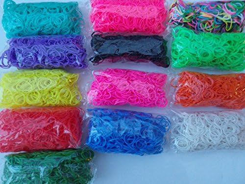 Loom Bands Refill Kit 600 Bands / 24 Clips - Black