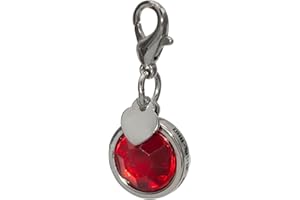 Soulhorse Trensenahnänger & Glücksbringer fürs Pferd, Schlüsselanhänger, Glücksanhänger Pferd Pony, Charm Anhänger mit Kunststeinen - Charm Lucky Stone Seelenpferd Wine