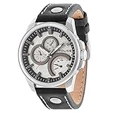 Police Herren Chronograph Quarz Uhr mit Leder Armband PL.14799JS/04