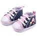 EXIU Baby Girl Boy Canvas Lace Shoes Anti Slip Soft Sole Prewalker Shoes 0-12M