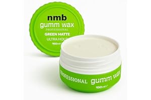 NM BEAUTY NMB Gumm-wax Professional Hair Styling Wax | Edge Control | Hair Gel Wax | Ultra Hold | Men & Women Hair Wax (Blue, Black & Red Aqua, Green Matte) 150ml (150ml, Green Matte)