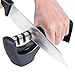 Produktbild Pawaca Profi Messerschärfer Knife Sharpener, 3-Stufen Diamant Messerschleifer mit Komfortablem Griff, Sicher Rutschfeste Unterlage, Profi-Küchenschärfsystem für Jede Messerart
