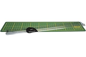 Rayher Maszyna do cięcia papieru z 1 rolką krawiecką, linijka 35 cm, mata 38 x 10 cm, 8935100