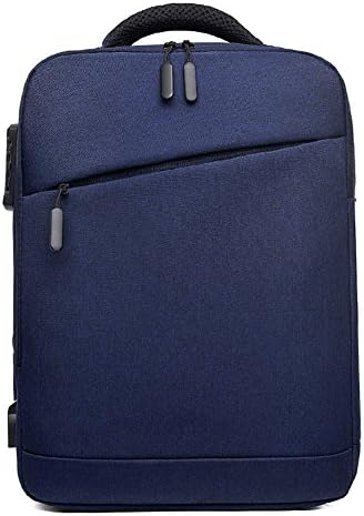 Slim Business Laptop Backpack, Anti Theft Waterproof Travel Backpack with USB Charging Port & Headphone interface for College Student,Fits 13 14 15 15.6 inch Macbook Pro / Notebook (Blue)