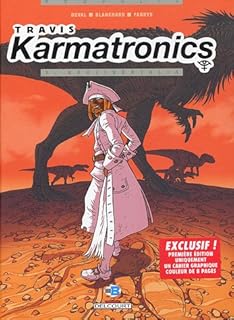 jaquette livre Travis Karmatronics, Tome 1 : Néolibertalia