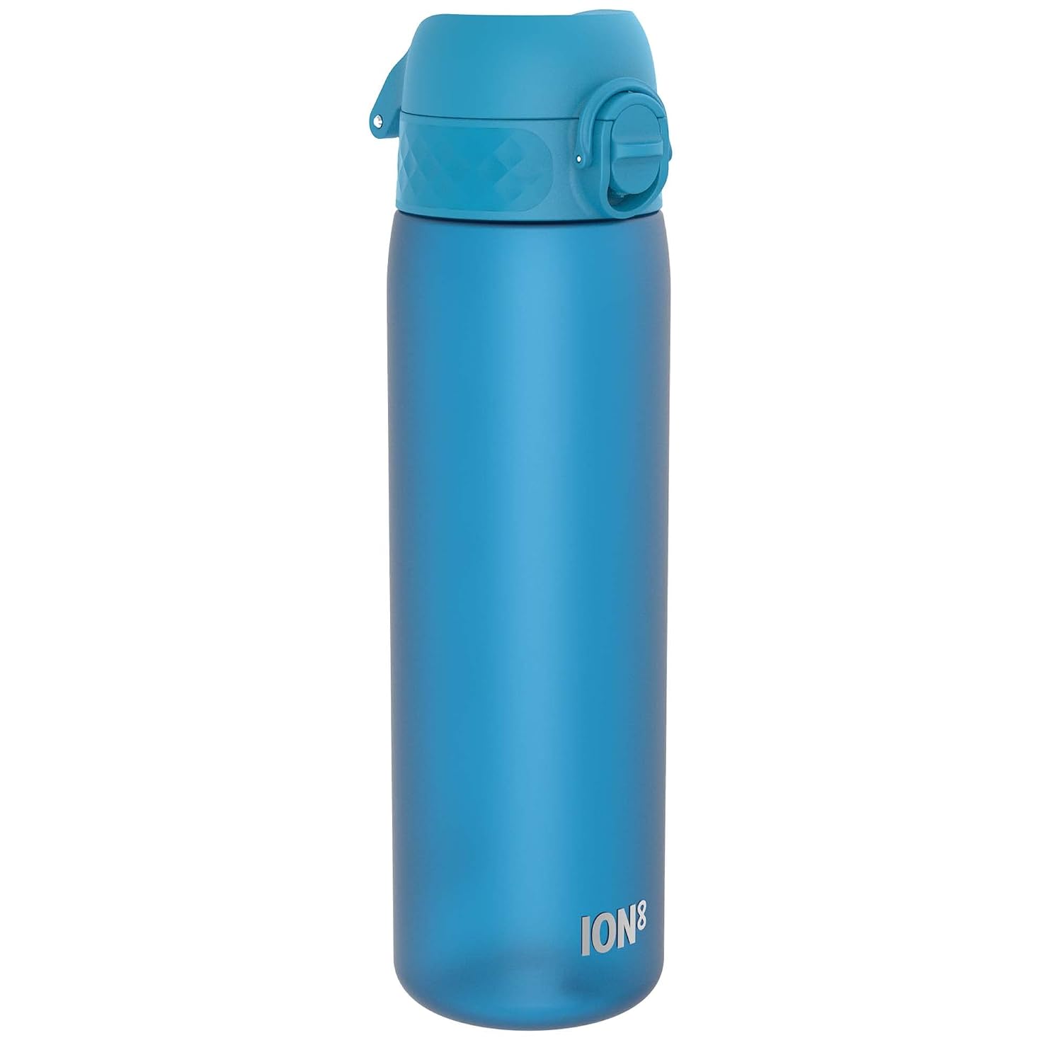 Ion8 Borraccia a Prova di Perdite, 500ml, Facile da Aprire, Serratura Sicura, Lavabile in Lavastoviglie, Senza BPA, Maniglia per il Trasporto, Adatta a Portabicchieri, Facile Pulizia, Blu