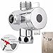 Produktbild 1/2 Zoll Drei Wege T-Adapter Ventil für WC Bidet Duschkopf Umsteller Ventil T-Stück T-Adapter-Buchse Socket Shower Arm Mounted Diverter HKFV