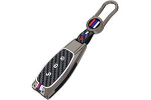 Happyit Silikonowe etui na kluczyki samochodowe ze stopu cynku do Ford Smart/Folding Focus, Mondeo, Edge, Fiesta Kuga, Mondeo MK4 Fusion, Escort, Ecosport (kolor matowy)