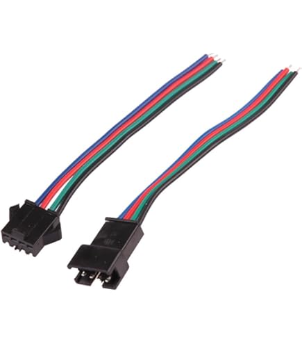 Invento 8pcs - 4 sets 4 pin Male & Female 4 wire JST Connector