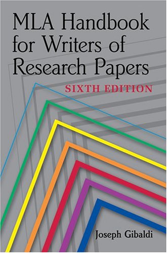 Mla Handbook for Writers of Research Papers livre