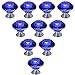 Produktbild 100 Diamant Kristallglas 40 mm Küche Schlafzimmertür Tür Knöpfe Griff Schublade, 10pcs-Navy blue, 30 mm