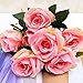 Produktbild Artificial Flowers - Flowers Home Decoration 7 Heads French Rose Floral Bouquet Fake Arrange Table Daisy Decor Silk - Rose Outdoor Eggplant Delivery Grey Light Indian Indoor Japanese Kitchen