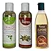 KAZIMA Combo of Olive Oil + Castor Oil and Almond Herbal Hair Oil (Each 100ML ) Anti Hair Fall Control & Hair Growth RS.399.00