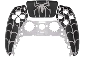 IFEEHE Touchpad Frontgehäuse Schale für PS5 Controller DIY Shell Custom Touch Pad Cover Spider Pattern Faceplate BDM-020