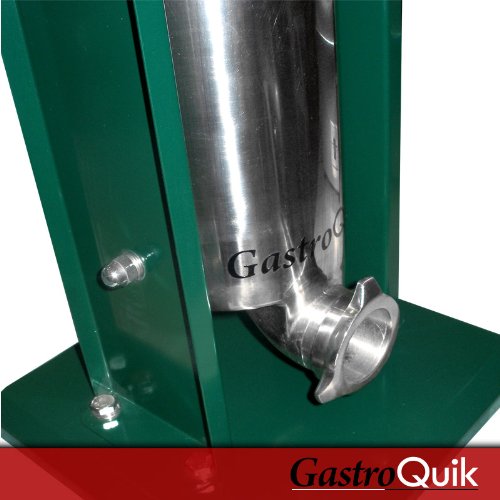 WURSTFÜLLER 5 Liter Edelstahl, inkl. 4 Füllrohre NEUESTES MODELL 2 Geschwindigkeiten GASTROQUIK - 3