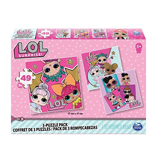 Spin Master Games 3 Puzzle Classics 49 Teile L.O.L. Surprise Multicolore, 6052478