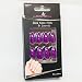Bling Art Stiletto False Nails Gel Fake Acrylic Purple Glitter Medium 24 Tips UK