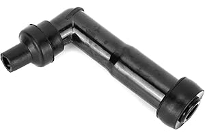 01 02 015 Widerstand Zündkerzenstecker, 102 ° wasserdichte Gummi-Zündkerzenkappe für Zündkerzenstecker mit Gewinde von 0,4 bis 0,5 Zoll für Motorrad-Zündkerzen