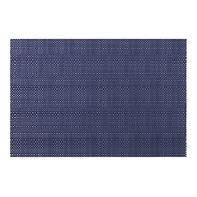 Vinylla Sets de table tissés en vinyle, faciles à nettoyer, Vinyle, bleu, Lot de 4