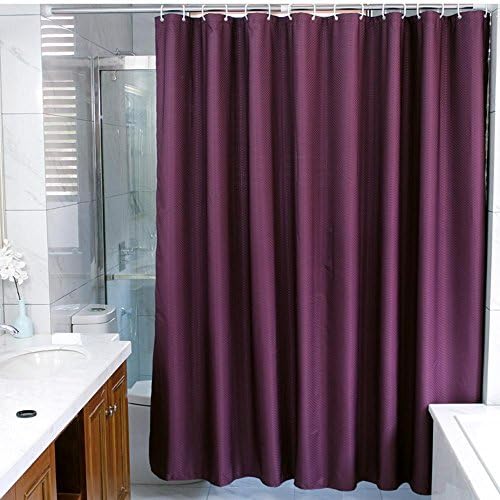 YLSFWSRY Shower Curtains Curtain Synthetic Fiber Shower Curtain Purple Waterproof Mildew Resistant Thickening 100%Polyester Bathroom Partition Curtains ?32*71-Inch? , 80X200Cm