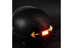 Lumières de Casque de Tour de Vélo avec Télécommande sans Fil - WASAGA Feu Arrière de Bicyclette avec Clignotant pour Le Cyclisme et 6 Feux Stroboscopiques d'Avertissement de Sécurité Arrière