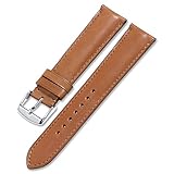 7 Farben Uhrenarmband echtem Kalbsleder Leder iStrap Watch Band Quick Release Lederarmband Ersatz-Watch Armband mit Edelstahl Metall Schließe 18 mm 19 mm 20 mm 21 mm 22 mm