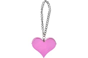 DECHOGA Alarma estridente para mujeres, alarma de bolsillo de defensa personal - Alarma de pánico personal muy fuerte de 130dB - Llavero de seguridad Alarma de seguridad con forma de corazón de sirena(rosado)