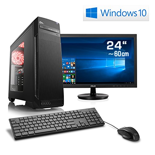 CSL Sprint Vision X8813 inkl. Windows 10 - AMD Ryzen 5 1600 6x 3200MHz, 8GB DDR4 RAM, 1000GB HDD, GeForce GTX 1060, DVD, USB 3.1, ASUS TFT