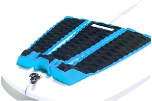 DORSAL Three (3) Piece Surfboard Traction Pad with Tail Block Standard Black/Blue