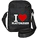 Produktbild Umhängetasche Classic I Love Plattenleger schwarz