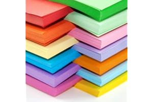 4ABOXES LTD A4 Coloured Papers 80gsm Arts Craft Sheets Bright Pastel Neon Laser Inkjet Printers 100 Sheets (Random Mix)