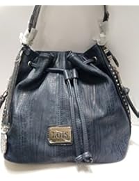 BOLSO CON BANDOLERA 90182-03 AZUL LOIS ROCK POLIPIEL